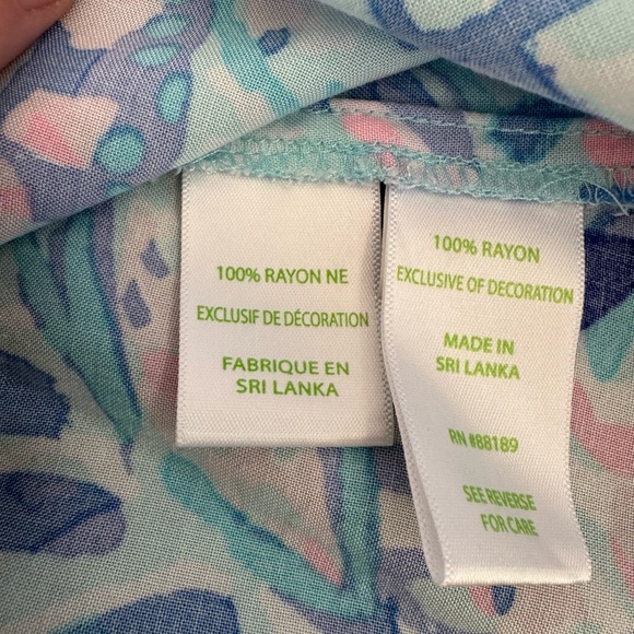 Lilly Pulitzer Hollie Tunic Dress in Breakwater Tint Party Wave- Size XL - Picture 8 of 8